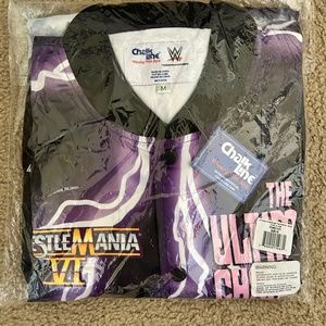 Chalk Line The Ultimate WWE Challenge Retro Fanimation Satin Jacket